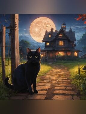Black Cat Custom Fridge Magnet Large Home Kitchen Decor